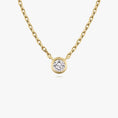 Load image into Gallery viewer, Bezel Solitaire Necklace