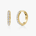 Load image into Gallery viewer, Diamond Huggie Earrings