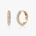 Load image into Gallery viewer, Diamond Huggie Earrings