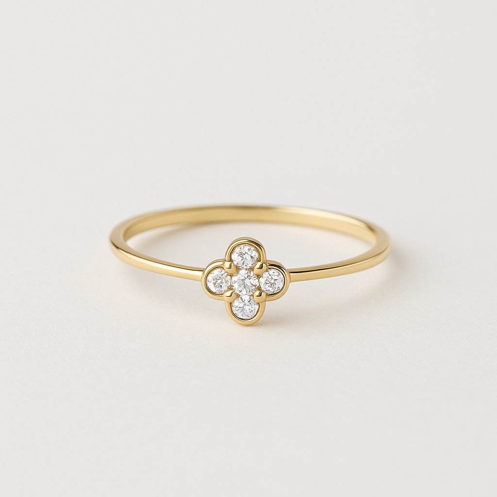 Diamond Clover Ring