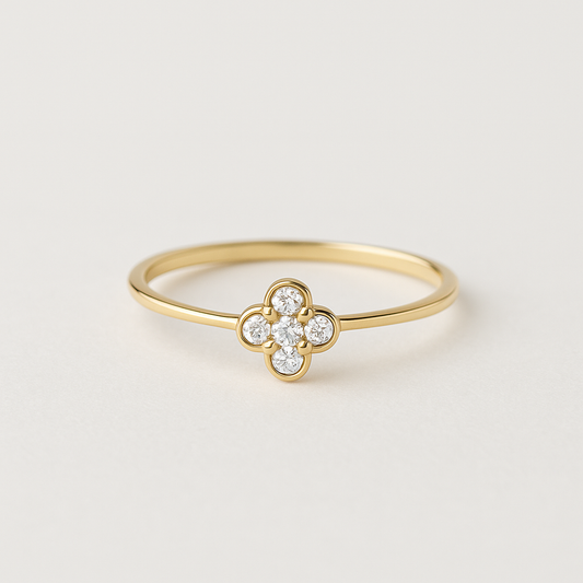 Diamond Clover Ring