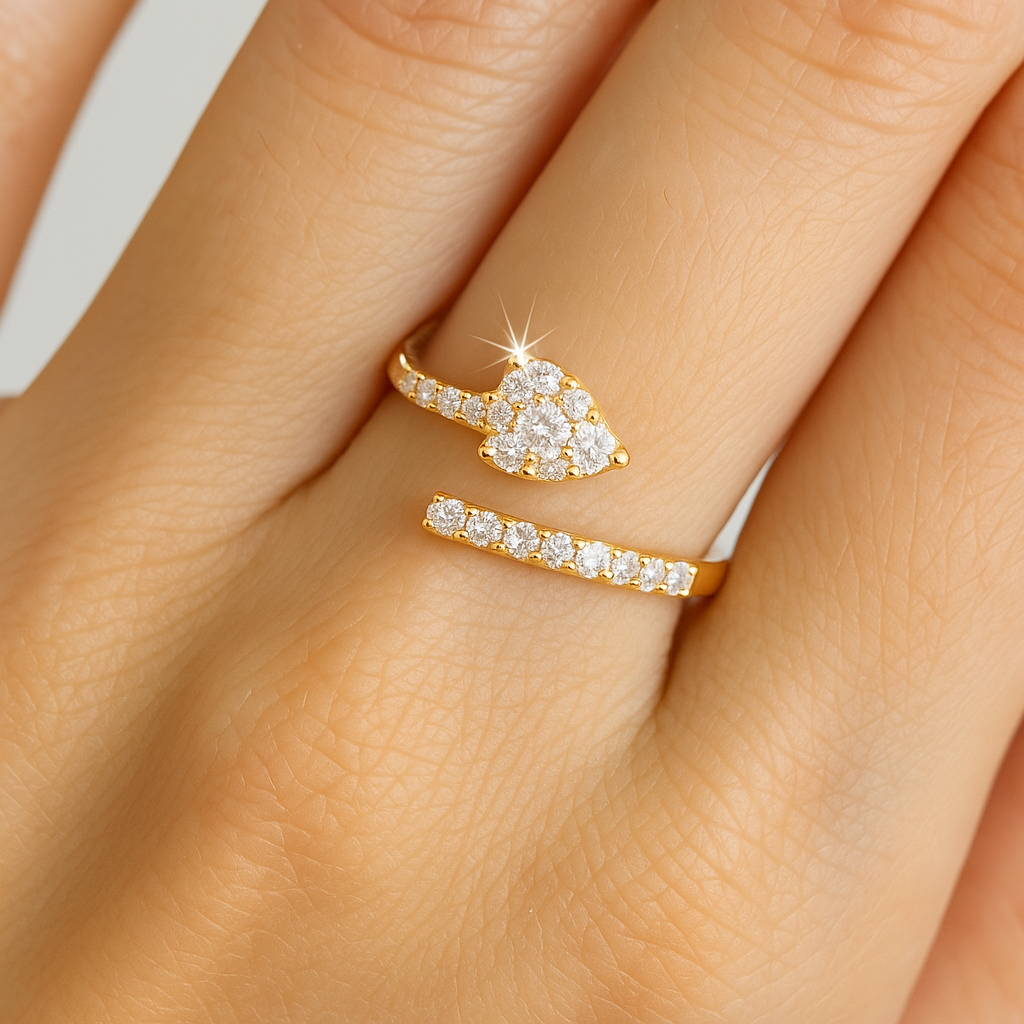 Diamond Snake Ring
