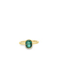 Load image into Gallery viewer, Oval Emerald Bezel Ring