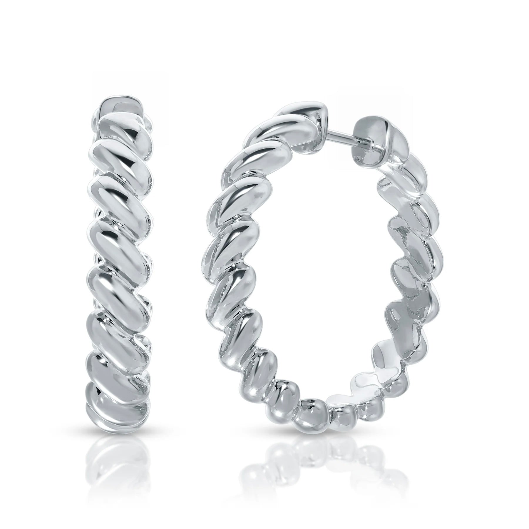 Coil Hoop Earrings