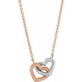 Load image into Gallery viewer, Interlocking Heart Necklace