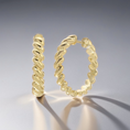 Load image into Gallery viewer, Coil Hoop Earrings