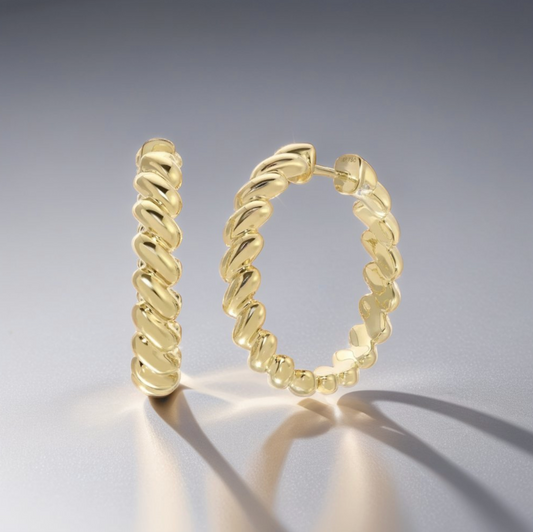 Coil Hoop Earrings