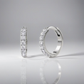Load image into Gallery viewer, Diamond Huggie Earrings