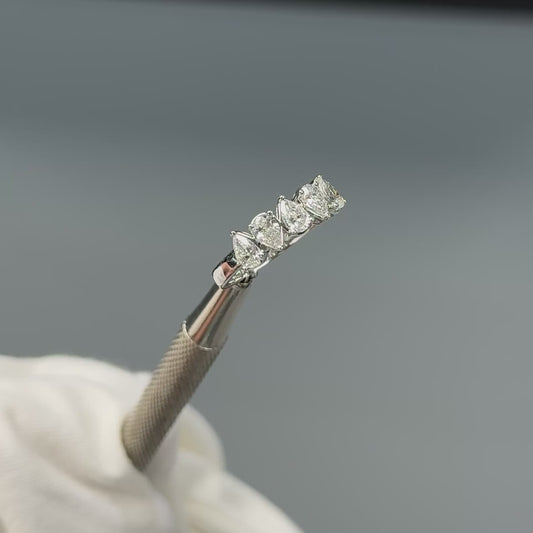 Five-Stone Pear Diamond Ring