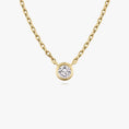 Load image into Gallery viewer, Bezel Solitaire Necklace
