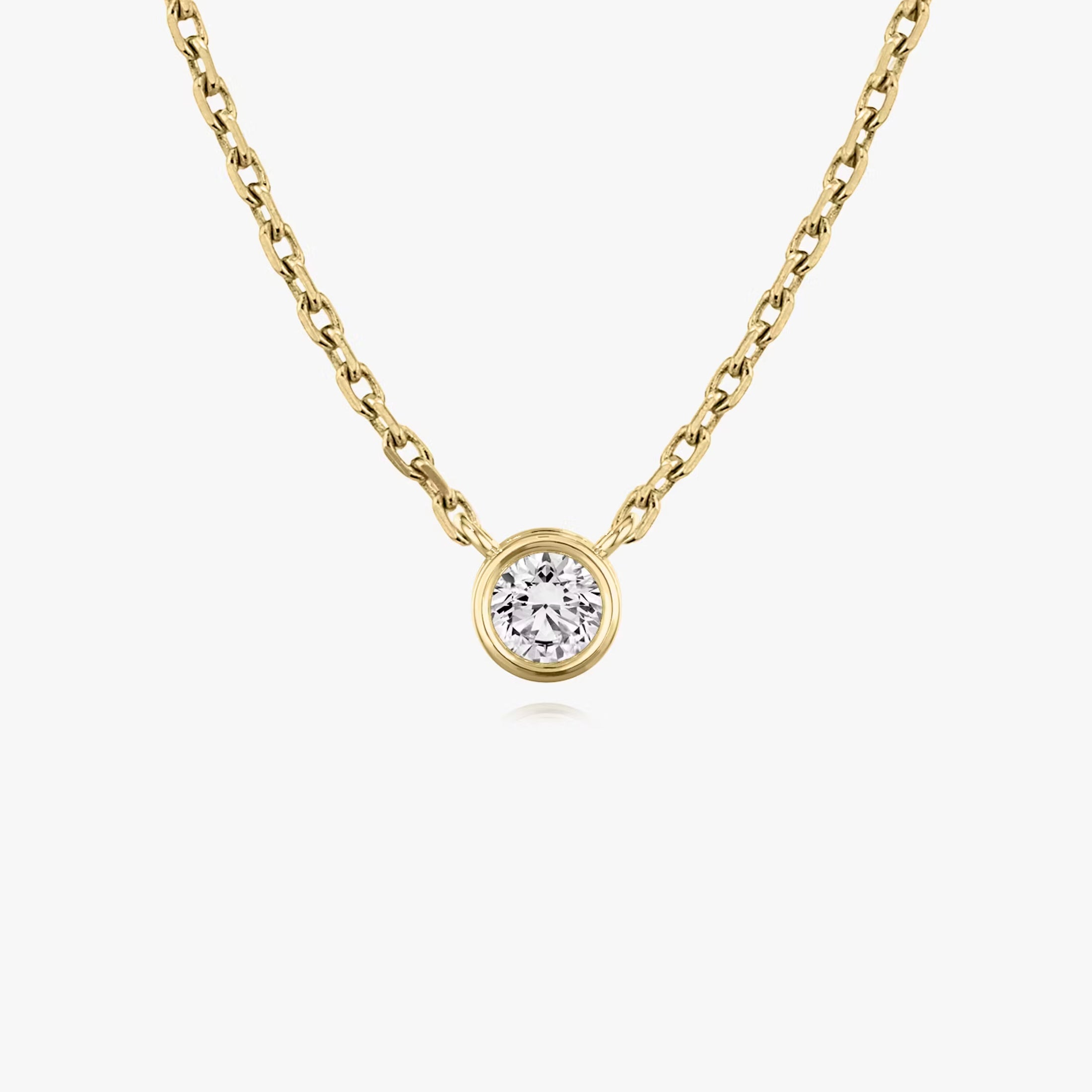 Bezel Solitaire Necklace