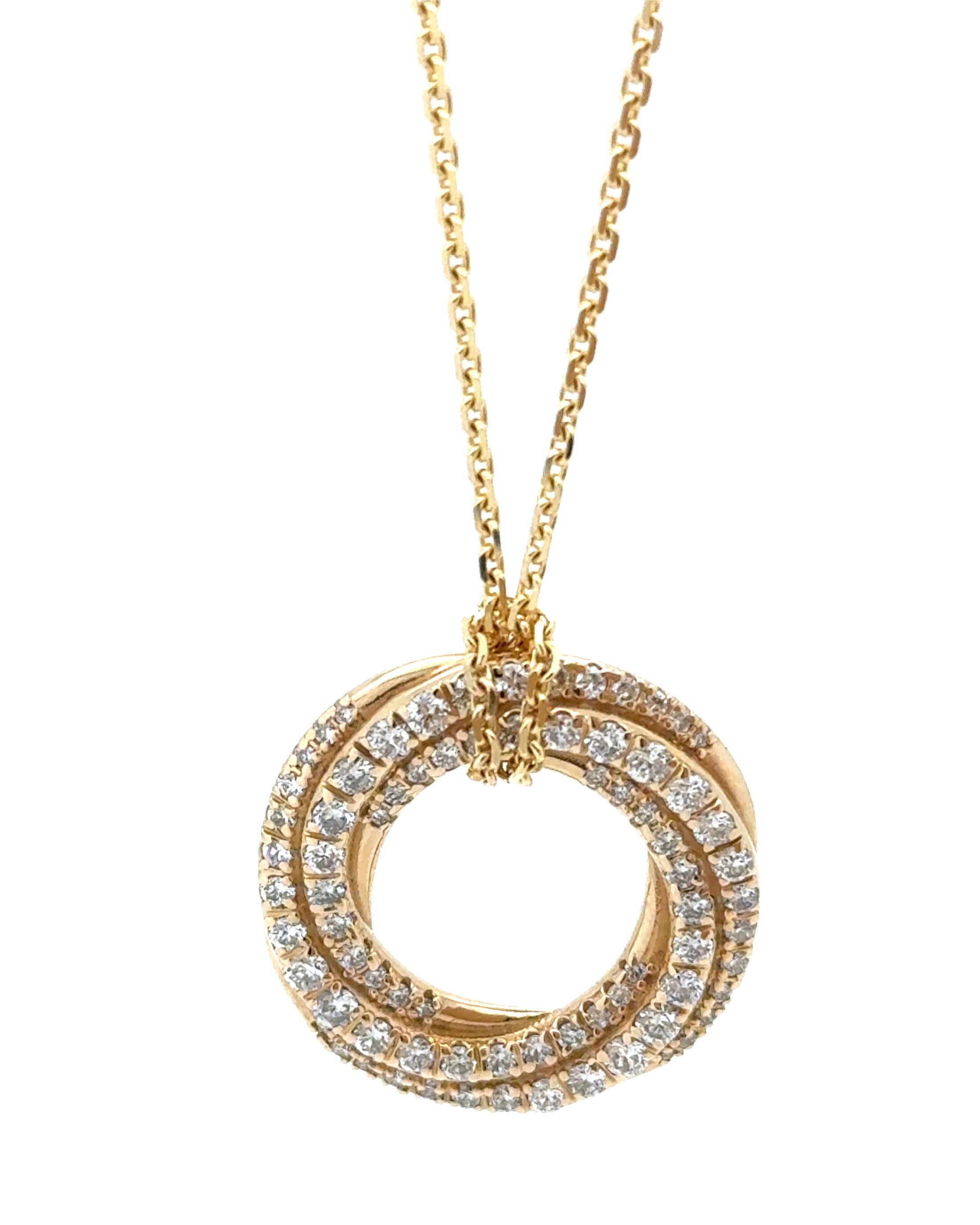 Eternity Twist Diamond Pendant