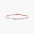 Load image into Gallery viewer, Tennis Bracelet Princess Cut
