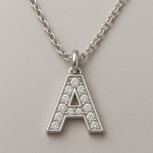 Collier pendentif initial