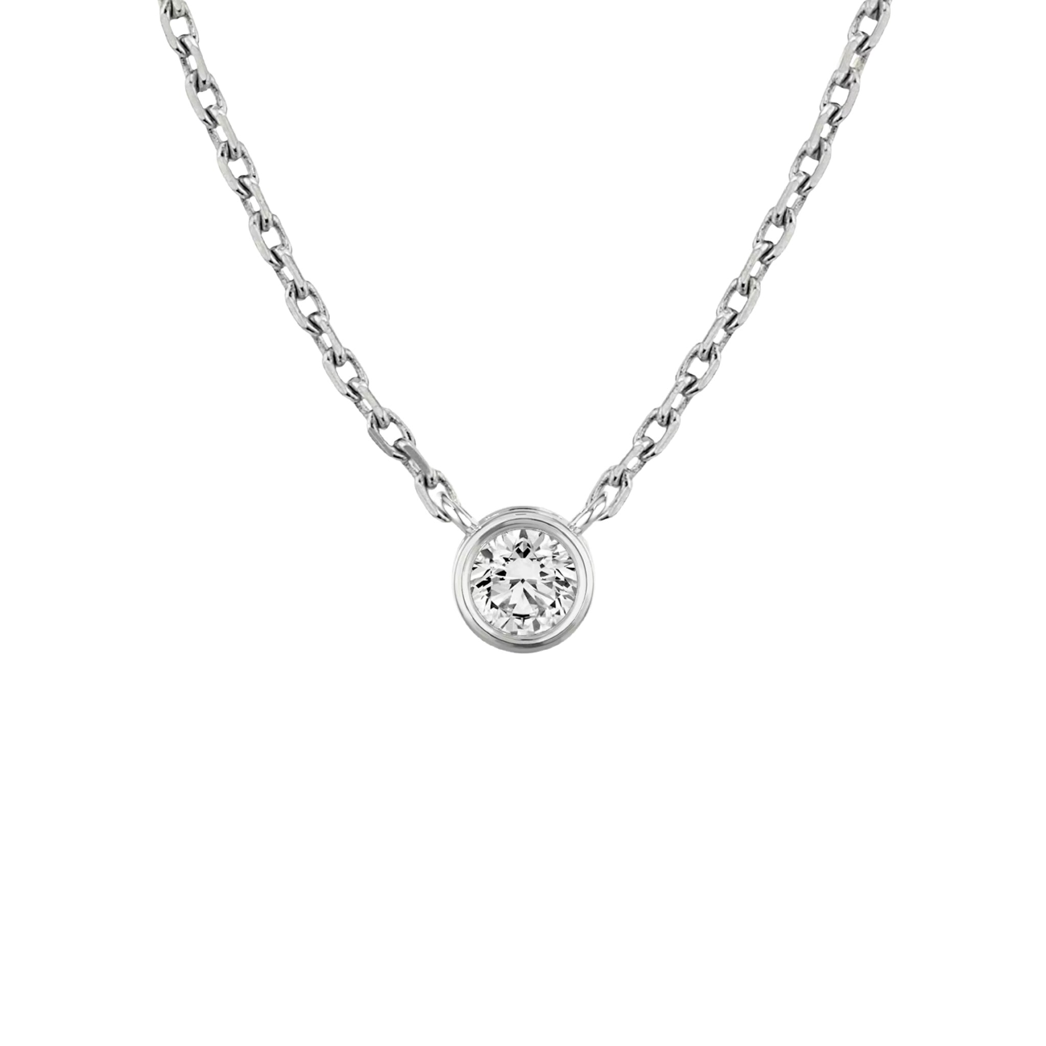 Bezel Solitaire Necklace